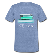 Load image into Gallery viewer, Rigor and Engagement Unisex Tri-Blend T-Shirt - heather Blue