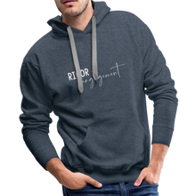 Load image into Gallery viewer, Rigor and Engagement Men’s Premium Hoodie - heather denim