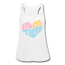 Load image into Gallery viewer, Women's Flowy Tank Top by Bella - white