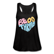 Load image into Gallery viewer, Women's Flowy Tank Top by Bella - black